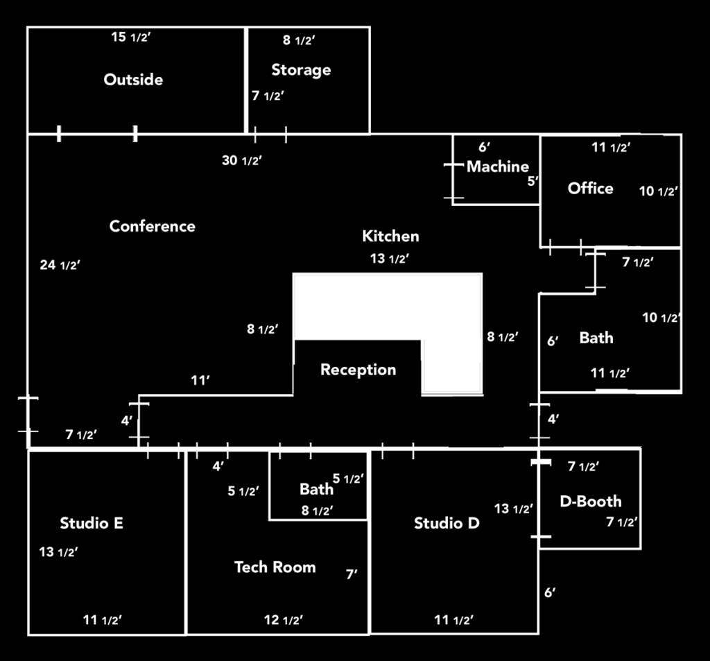 Studio B Layout Studio B - The Noise Nest